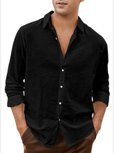 Load image into Gallery viewer, Men's Daily Simple Solid Color Comfortable Long Sleeve Shirt