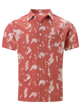 Load image into Gallery viewer, Men's Summer Cotton Tie Dye Lapel Short Sleeve Shirt