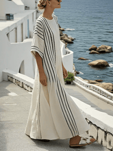Load image into Gallery viewer, Women'S Contrast Striped Dress