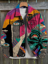 Load image into Gallery viewer, Vintage Print Casual Denim Jacket