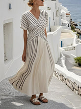 Load image into Gallery viewer, Women'S Loose Striped Print Dress