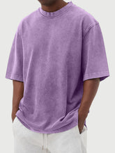 Load image into Gallery viewer, Men's Vintage Washed And Distressed Cotton T-shirt