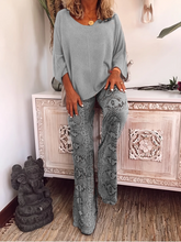 Load image into Gallery viewer, Casual Fashion Knitted Two-Piece Set（Buy 2 pieces for free shipping）