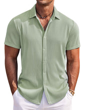 Load image into Gallery viewer, Men's Solid Color Comfortable Pit Short Sleeve Shirt
