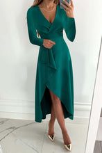 Load image into Gallery viewer, Charming Grace Ruffle Long Sleeve Midi Dress