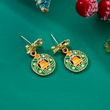 Load image into Gallery viewer, Sparkling Colourful Christmas Tree Earrings