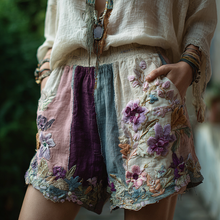 Load image into Gallery viewer, Women's Retro Floral Casual Shorts