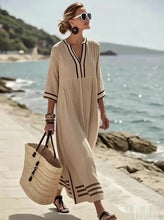 Load image into Gallery viewer, Women'S Loose Striped Print Dress