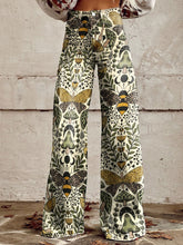 Load image into Gallery viewer, Women&#39;s Vintage Print Casual Wide Leg Pants