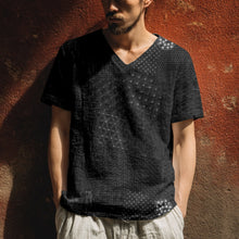 Load image into Gallery viewer, Men's Japanese Traditional Sashiko Art Linen T Shirt
