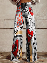 Load image into Gallery viewer, Women&#39;s Vintage Print Casual Wide Leg Pants