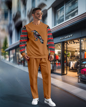 Load image into Gallery viewer, Men's Simple Colorblock Round Neck Casual Sports Set 067