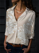Load image into Gallery viewer, Vintage Floral Lace Embroidered Flowy Blouse