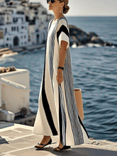 Load image into Gallery viewer, Ladies Loose Striped Dress