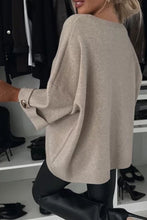 Load image into Gallery viewer, Women's Round Neck Mid-sleeve Knitted Casual Top