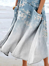 Load image into Gallery viewer, Women's Floral Art Print Pocket Casual Resort Comfort Maxi Dress