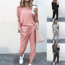 Load image into Gallery viewer, Comfy T-shirt&amp;Pants Two Pieces Set