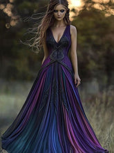 Load image into Gallery viewer, Vintage Viking Pattern Gradient Casual Tank Dress
