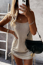 Load image into Gallery viewer, Fashion Sleeveless Lace-up Woolen Dress