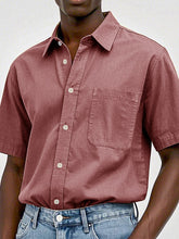 Load image into Gallery viewer, Men's Fashion Casual Retro Pure Cotton Lapel T-shirt