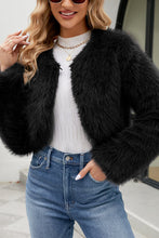 Load image into Gallery viewer, Stylish Long Sleeve Short Casual Faux Fur Jacket