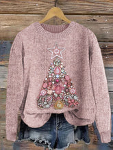 Load image into Gallery viewer, Christmas Tree Jewelry Art Cozy Knit Sweater
