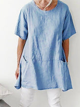 Load image into Gallery viewer, Women's Casual Pure Color Cotton Shirt