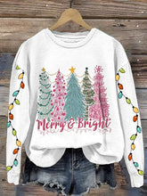 Load image into Gallery viewer, Women's Christmas Tree Print Sweatshirt