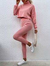 Load image into Gallery viewer, High-neck short casual two-piece set