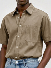 Load image into Gallery viewer, Men's Fashion Casual Retro Pure Cotton Lapel T-shirt