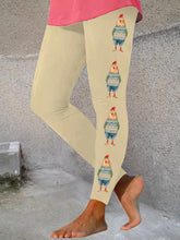 Load image into Gallery viewer, Women's Christmas Colorful Chicken Print Skinny Leggings