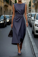 Load image into Gallery viewer, Women's Elegant Solid Color Waist Dress