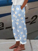 Load image into Gallery viewer, Women's Botanical Floral Print Loose Casual Pants