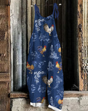 Load image into Gallery viewer, Chicken Print Loose Casual Jumpsuit