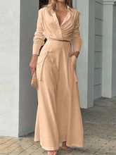Load image into Gallery viewer, Women's Solid Color Simple Two Piece Set