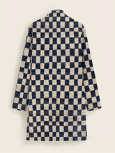 Load image into Gallery viewer, Men&#39;s fashion geometric print mid-length coat