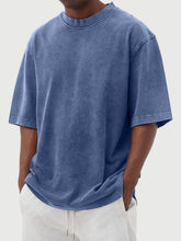 Load image into Gallery viewer, Men's Vintage Washed And Distressed Cotton T-shirt