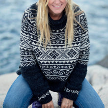 Load image into Gallery viewer, Vintage Beautiful Norwegian Setesdals Knit Jacquard Crew Neck Sweater（Unisex）