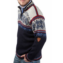 Load image into Gallery viewer, Vintage Warmth Trui Knit Jacquard Icelandic Half Zip Collar Sweater（Unisex ）
