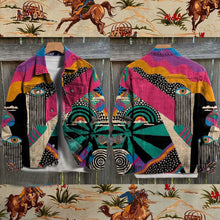 Load image into Gallery viewer, Vintage Print Casual Denim Jacket