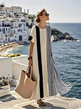 Load image into Gallery viewer, Ladies Loose Striped Dress
