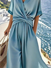 Load image into Gallery viewer, Women's Cotton&amp;Linen Pleated Summer Suit