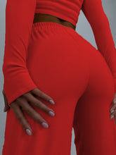 Load image into Gallery viewer, Fashion Casual Solid Color Slacks &amp; Slim Knit Two-Piece Set