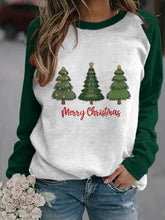 Load image into Gallery viewer, Women&#39;s Christmas Tree Print Casual Sweatshirt