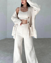 Load image into Gallery viewer, Long Knitted Three-Piece Set