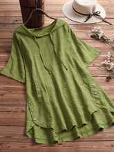 Load image into Gallery viewer, Women&#39;s Loose Casual Cotton Linen Dress