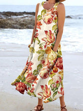 Load image into Gallery viewer, Women's Floral Resort Tank Top with Pockets