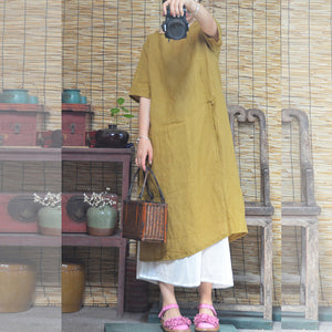 Women's Fashion Loose Round Neck Dress