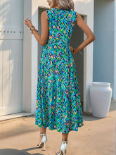 Load image into Gallery viewer, Tummy Flattering Floral Sleeveless Dress