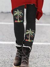 Load image into Gallery viewer, Women's Christmas Palm Tree Print Leggings